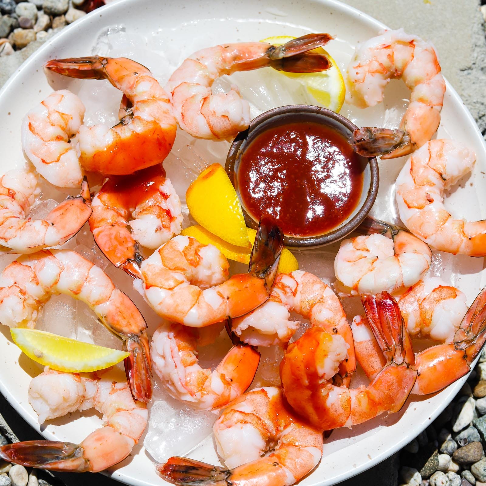 Classic Shrimp Cocktail (Boiled Shrimp with Homemade Cocktail Sauce)